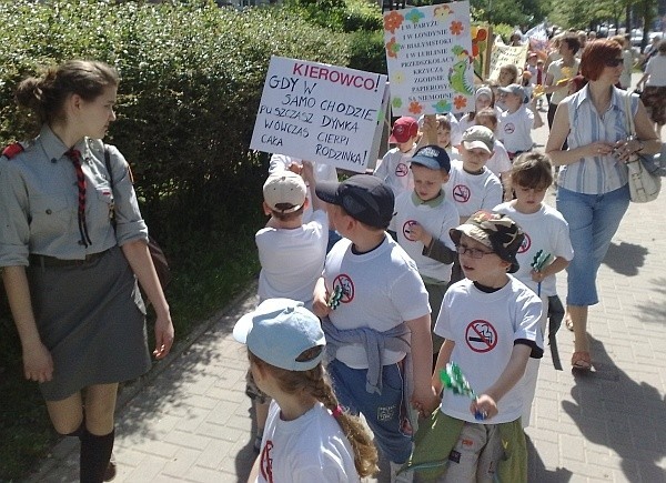 Przedszkolaki z hałasem przeszły przez centrum Białegostoku