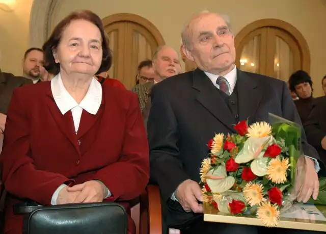 Profesor Andrzej Kwilecki wraz z żoną prof. Ireną Kwilecką na uroczystości kilka lat temu