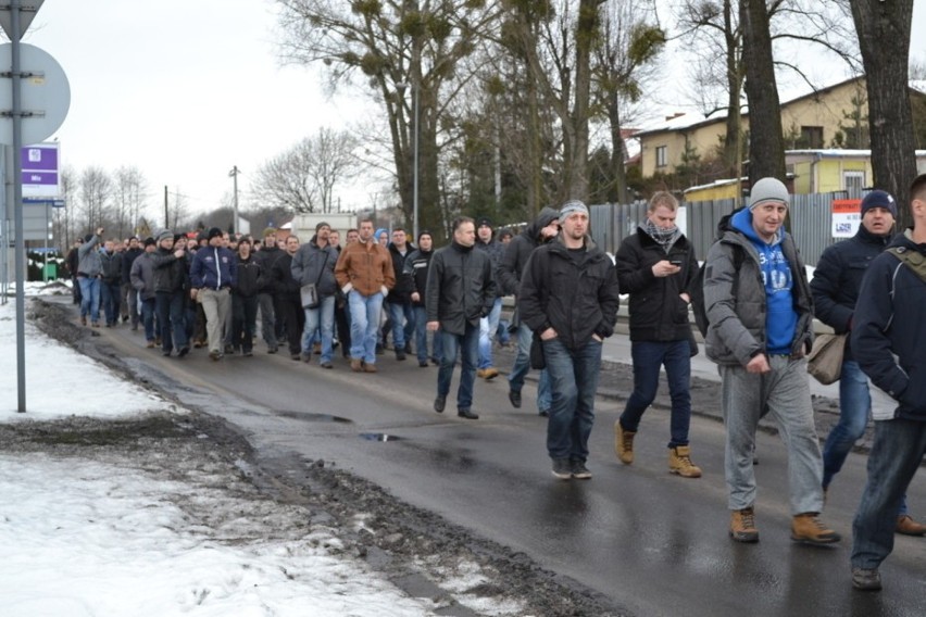 Dziś górnicy z JSW wyszli w ramach protestu na ulice...