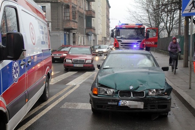 Wypadek na skrzyżowaniu Łowieckiej i biskupa Tomasza