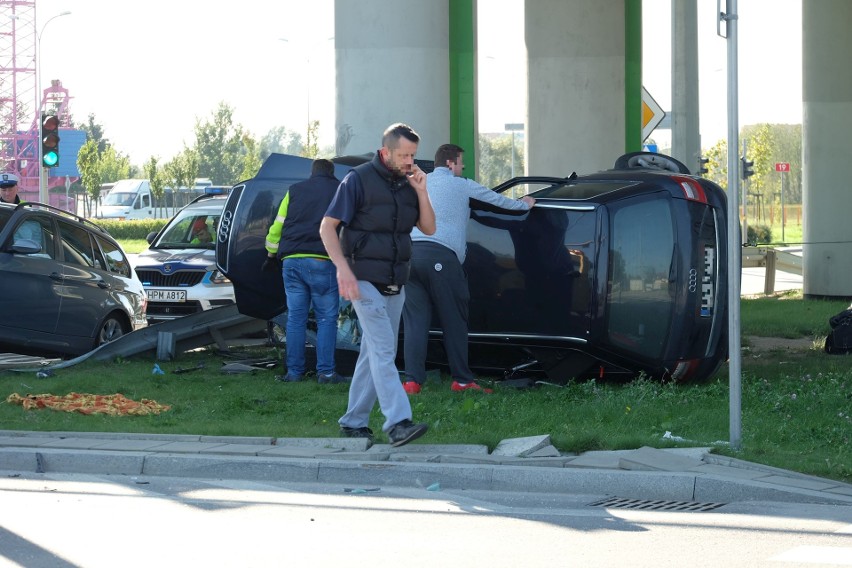 Wypadek na skrzyżowaniu ulic gen. Sosabowskiego i Kazimierza...