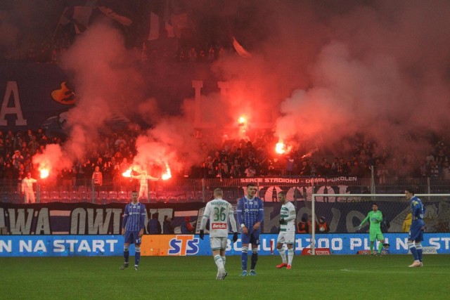 23.02.2020 Poznań, piłkarski mecz Lech - Lechia Gdańsk