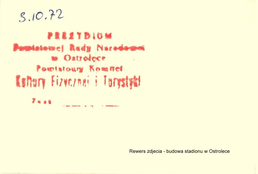 Ostrołęka. Archiwalne zdjęcia z budowy stadionu w Ostrołęce. To już prawie 50 lat