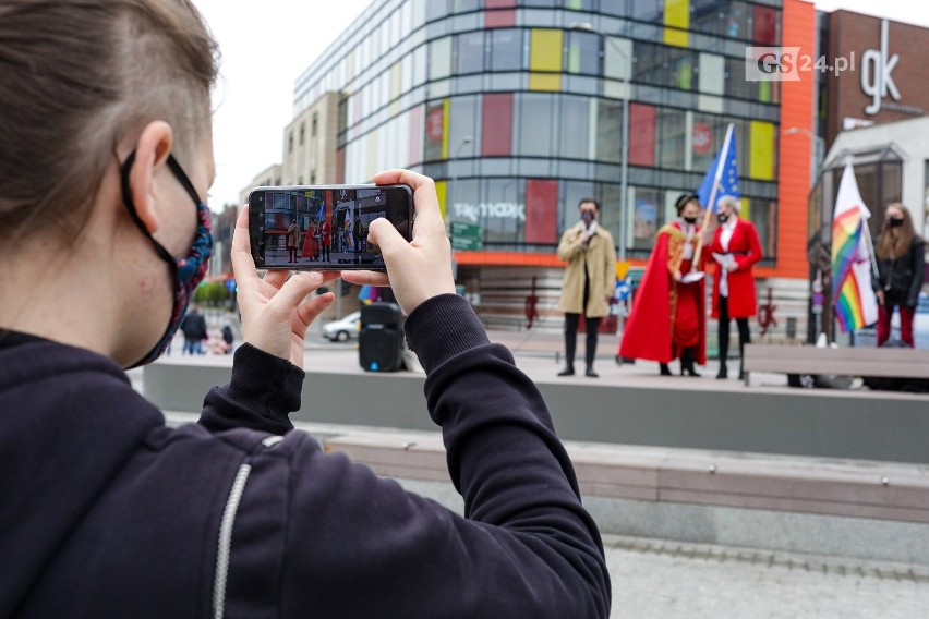 Protest Lewicy w Szczecinie