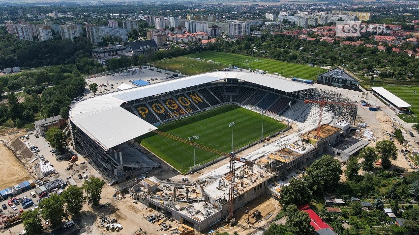 Stadion Pogoni Szczecin na tydzień przed inauguracją. ZDJĘCIA 