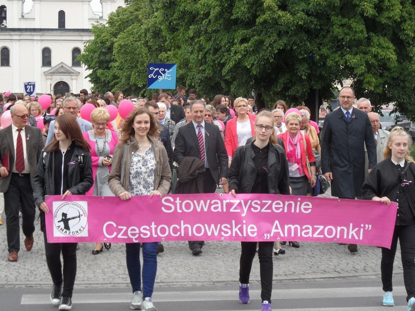 Marsz Różowej Wstążki w Częstochowie