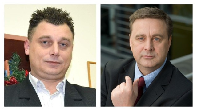 Robert Koźlikowski (z lewej) przestał być prezesem spółki miejskiej Grudziądzkie Poręczenia Kredytowe, nowym prezesem jest Leszek Marazek, który jest też prezesem Grudziądzkiego Parku Przemysłowego