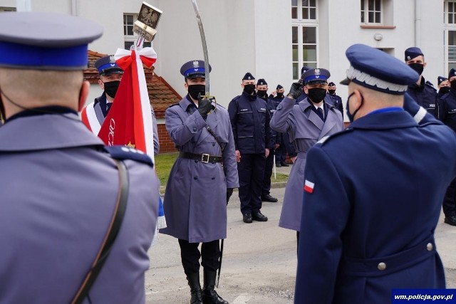 Ślubowanie nowych policjantów