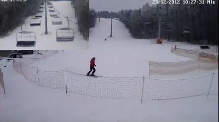 Na Telegrafie w Kielcach leży ponad metr śniegu i warunki do jazdy na nartach są wyśmienite.
