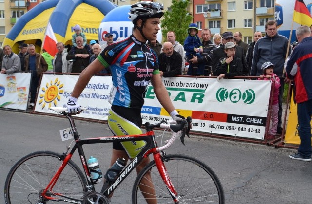 Louis Rohde z RSC Cottbus był drugi na mecie 4. etapu w Grudziądzu.