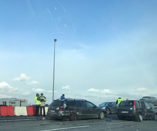 Wypadek na autostradzie A4 pod Gliwicami