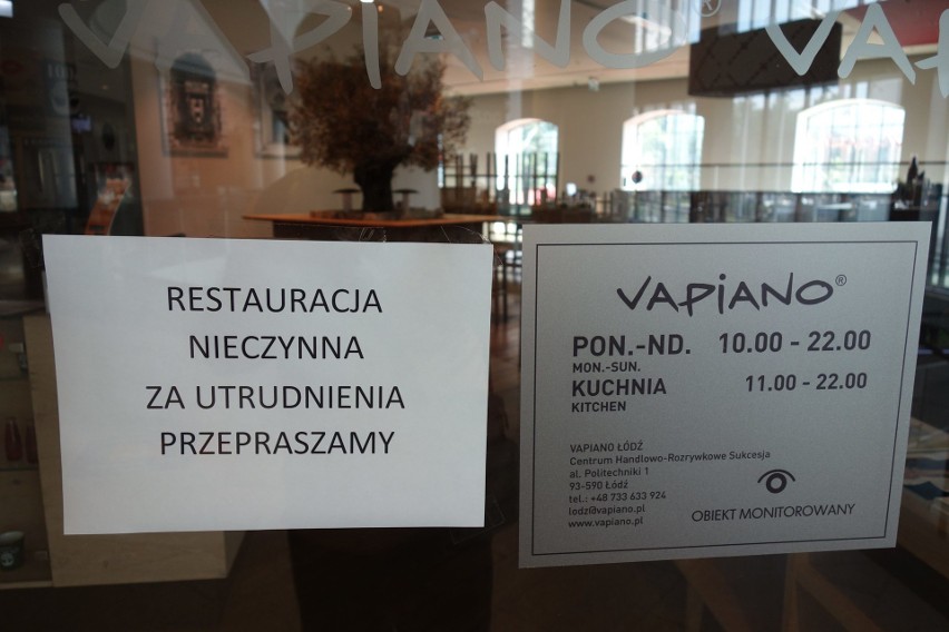 Restuaracja Vapiano w Sukcesji została zamknięta