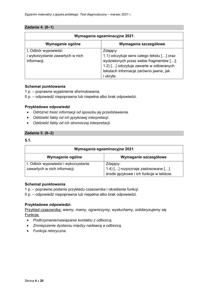 Matura próbna 2021. Matematyka poziom podstawowy. Sprawdź...