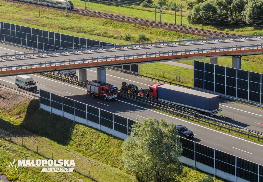 Do drugiego wypadku doszło na A4 - na wysokości Łętowic