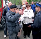 Mieszkańcy ul. Zielonej zablokowali wjazd na plac budowy obwodnicy Ropczyc