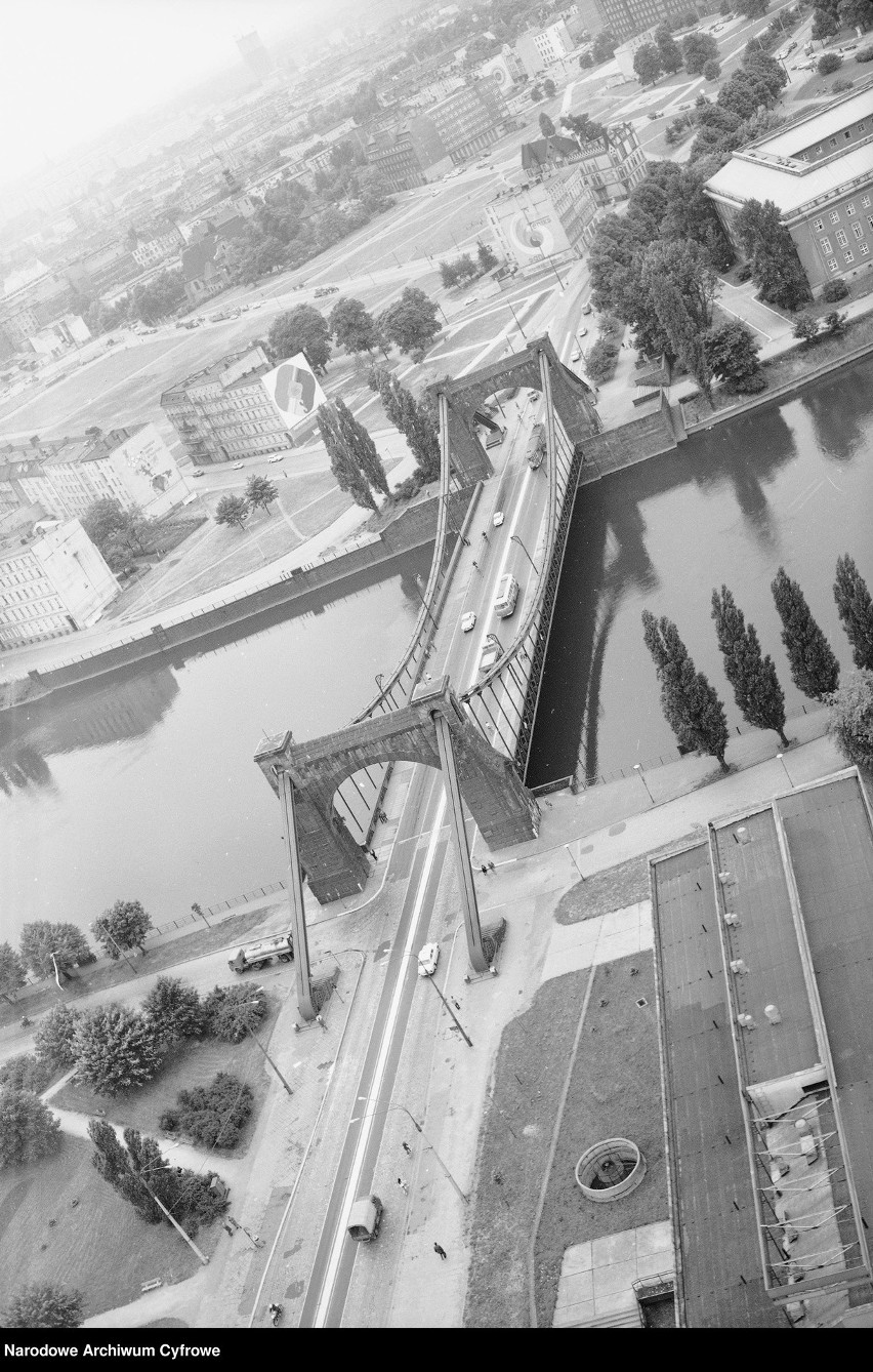 Most Grunwaldzki we Wrocławiu 1975 r.