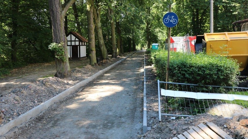 Park Wolności w Brzegu.
