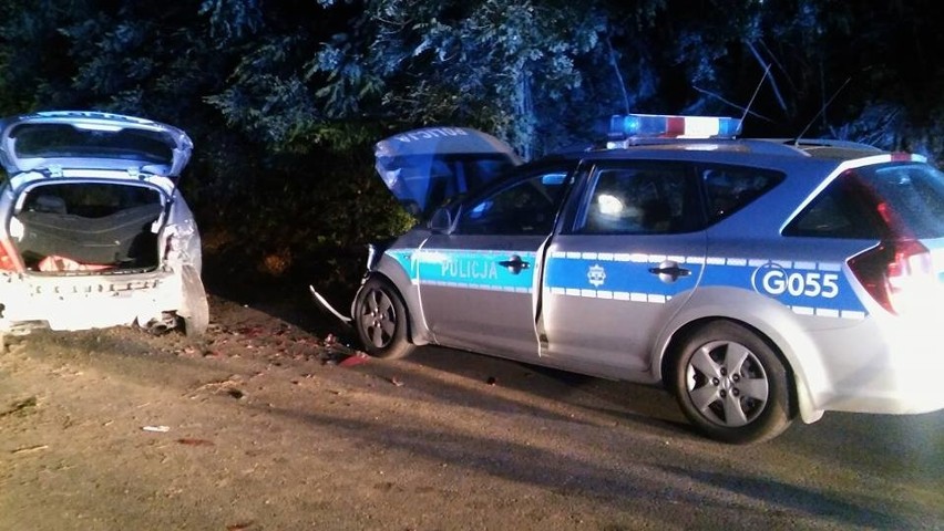 Cztery osoby ranne w wypadku radiowozu w Zielonkach
