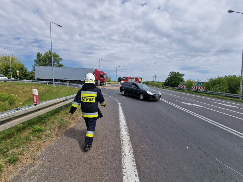 Wypadek na DK6 koło Karlina