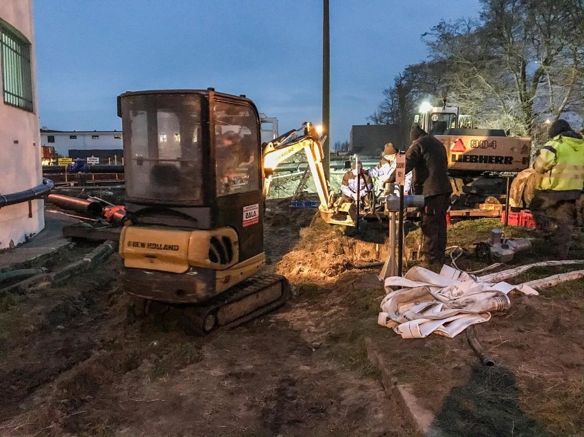 Władysławowo: Awaria rurociągu w oczyszczalni ścieków...