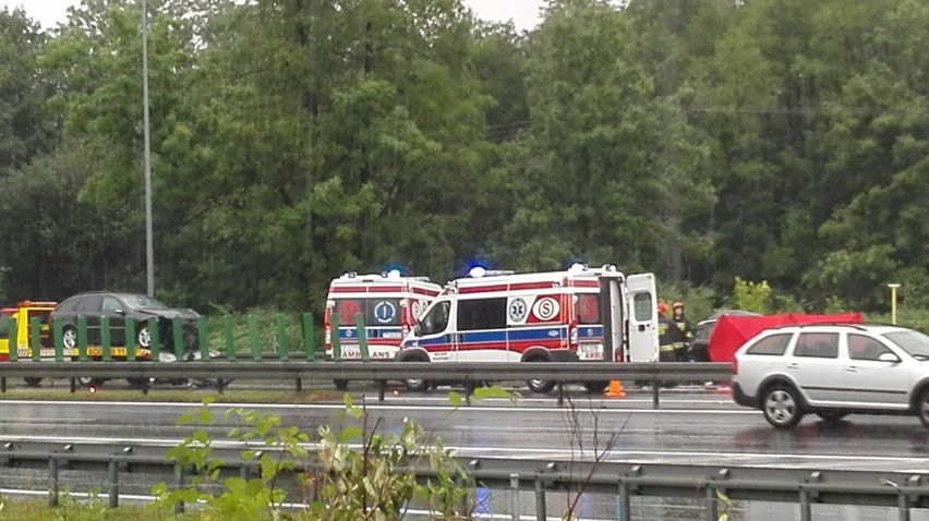 Wypadek na S52 w Bielsku-Białej