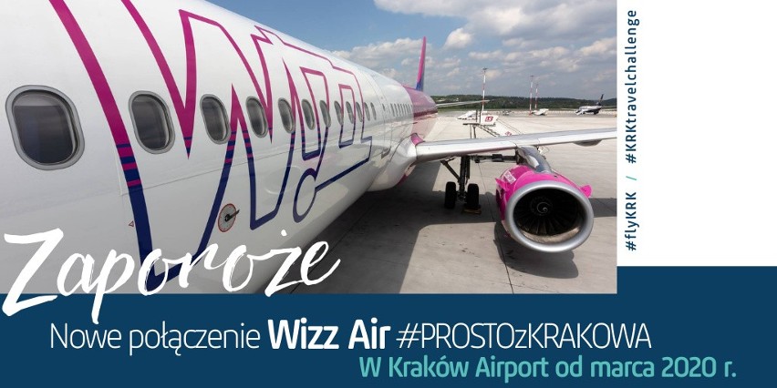 Z Krakowa do Zaporoża na Ukrainie. Wizz Air ogłasza kolejne połączenie lotnicze z Balic