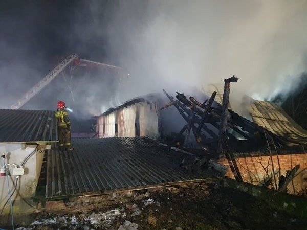 Dzisiaj wieczorem (22.02.2021) doszło do pożaru w chlewni w Tągowiu (gm. Tuchomie). Palił się obiekt, w którym znajdowało się kilkaset sztuk świń. Zwierzęta udało się uratować. Nie ucierpiał znajdujący się blisko budynek mieszkalny. Na miejscu działało 12 zastępów strażaków.  Na razie nie jest znana przyczyna pożaru.