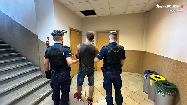 Policja z Mysłowic przybyła na interwencje do agresywnego mężczyzny. Okazało się, że szuka go katowicki sąd