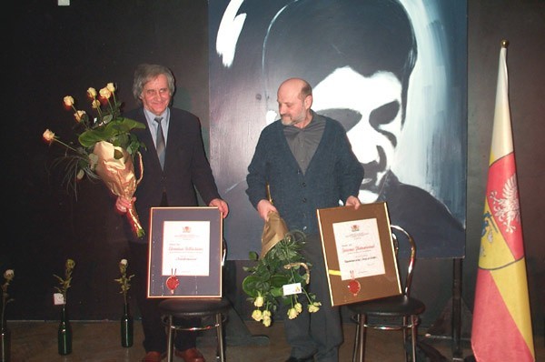 Laureaci podczas sobotniej uroczystości: Edward Redlińśki ( z lewej) i Jerzy Plutowicz