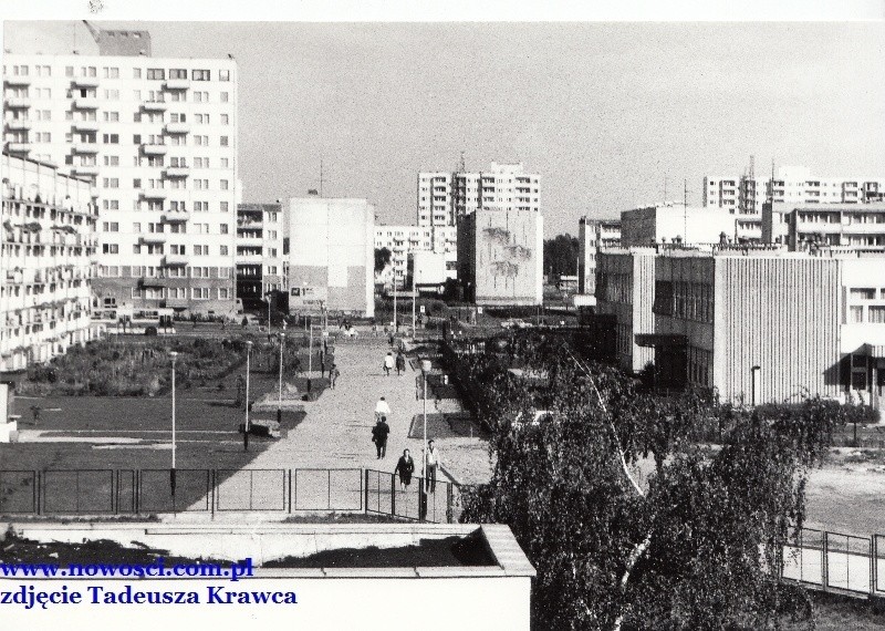 Fragment osiedla Na Skarpie w październiku 1987 roku.