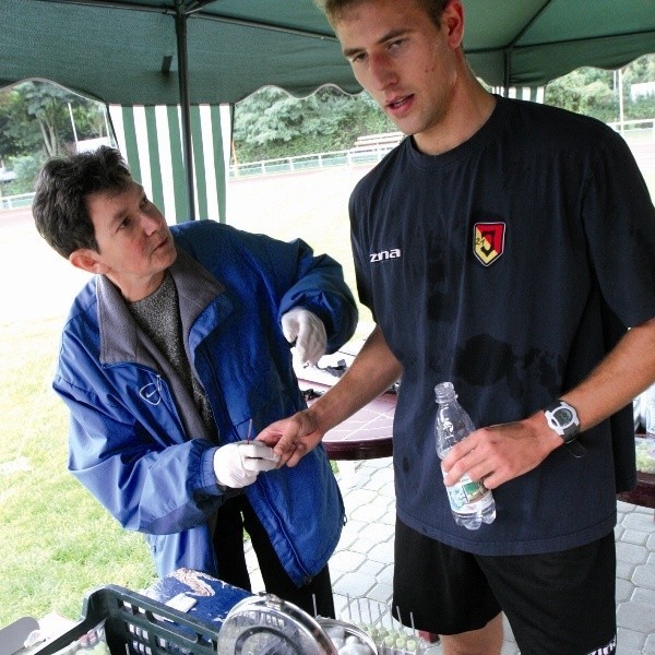 Jacek Falkowski (z prawej) podczas wczorajszych testów