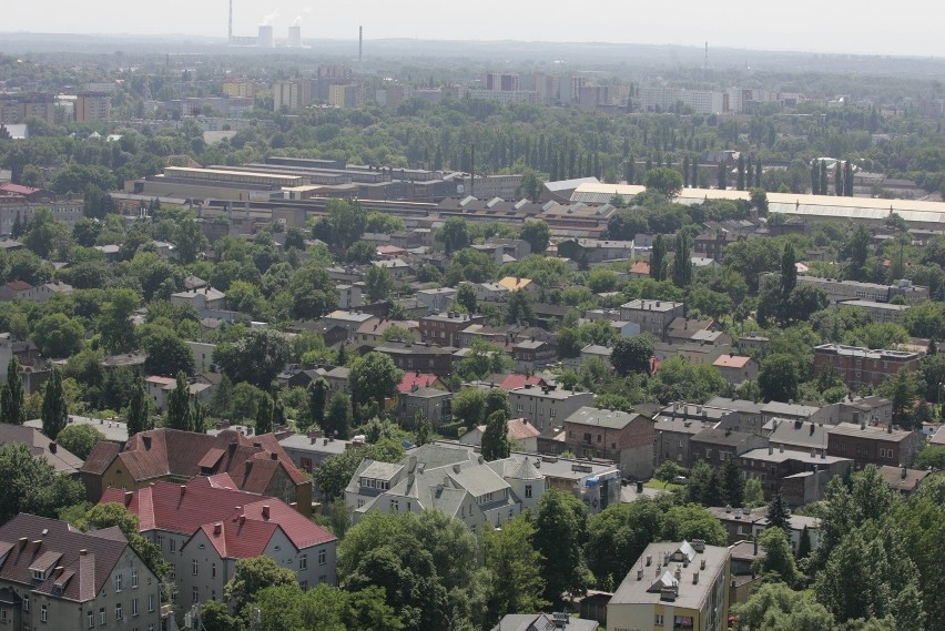 Widok z "Żylety" - budynku Wydziału Nauk o Ziemi...