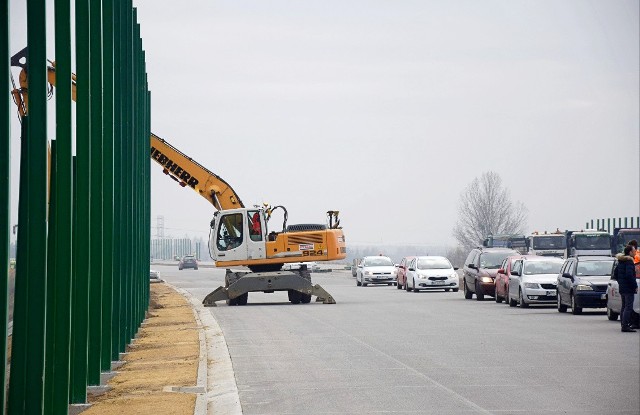 Tak jeszcze kilka tygodni temu wyglądała autostradowa obwodnica Częstochowy.