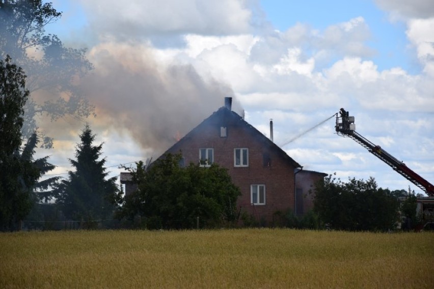 Pożar domu w Myszewku