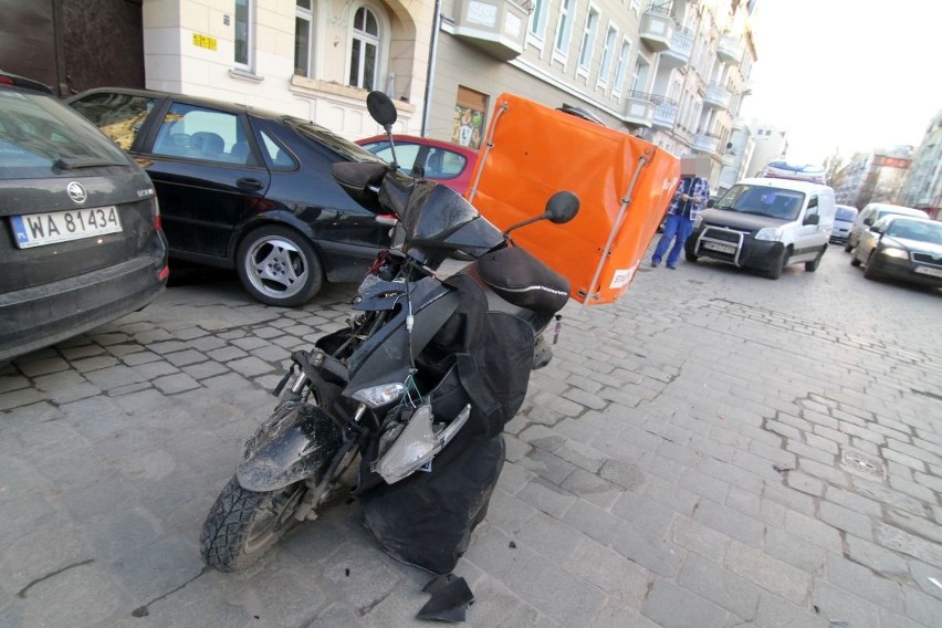 Wypadek na skrzyżowaniu Gajowej i Glinianej