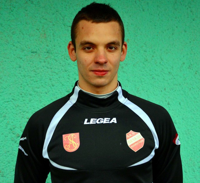 Adrian Młynarczyk mógł zdobyć honorowego gola dla Beskidu Andrychów.