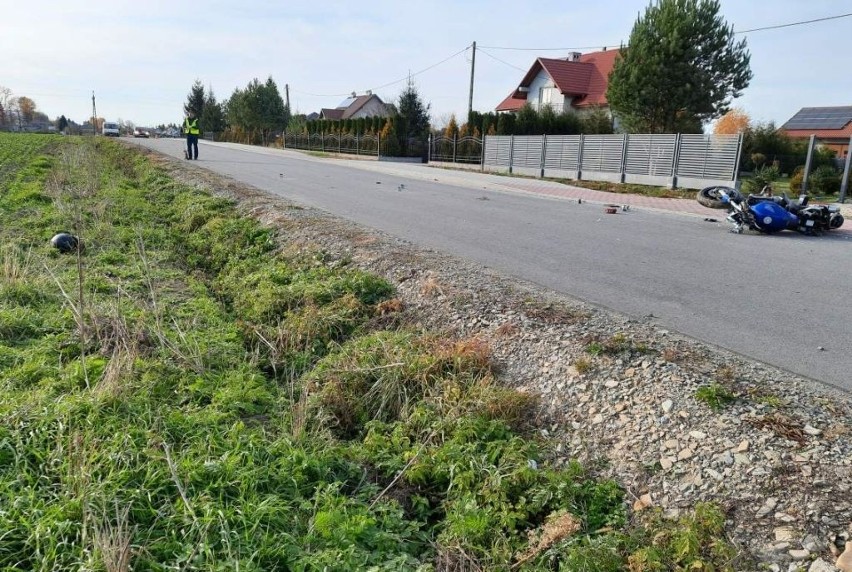 Miejsce wypadku w Sośnicy.