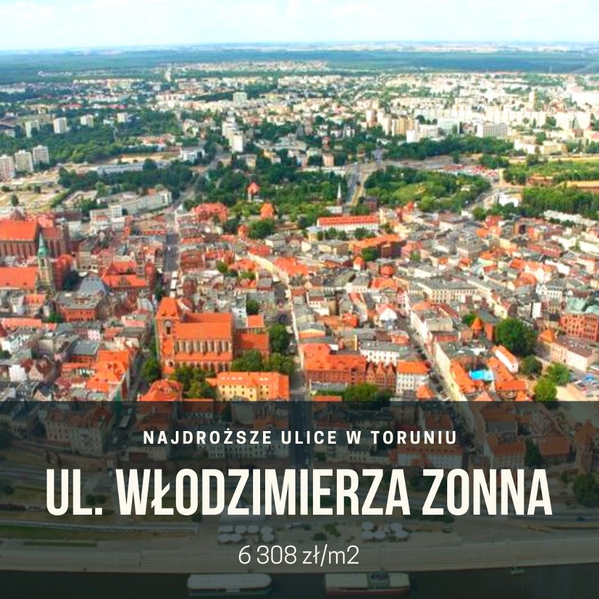 Tutaj mieszkania w Toruniu są najdroższe. Trzeba wydać mnóstwo pieniędzy, by zamieszkać przy tych ulicach