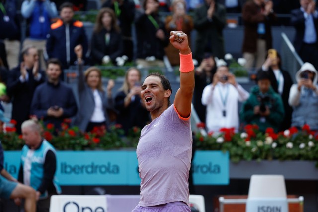 Zwycięstwo Nadala w trzeciej rundzie w Madrycie.