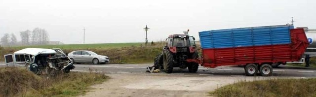 Okoliczności wypadku ustalają grajewscy policjanci