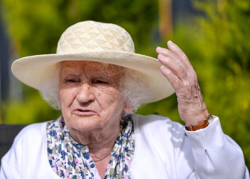 Irena Gajewska, 93-letnia wegetarianka, rezydentka domu...