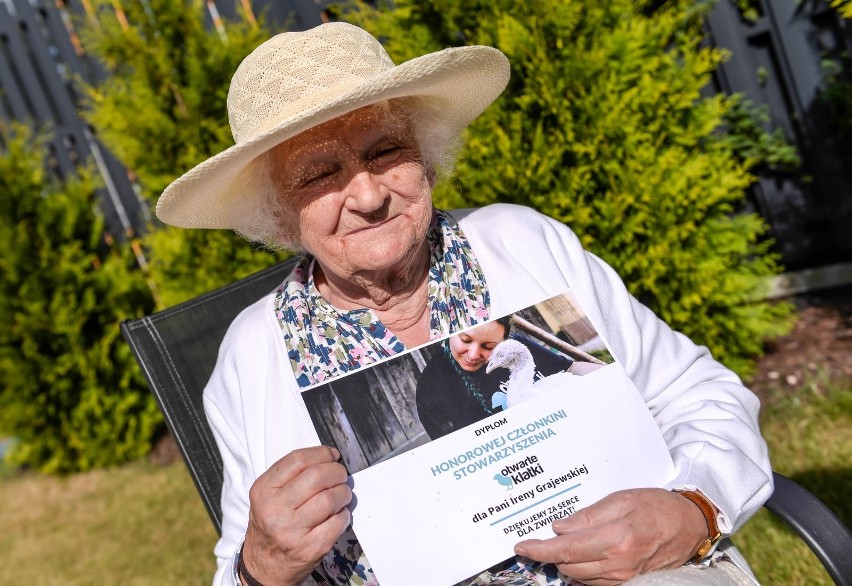 Irena Gajewska, 93-letnia wegetarianka, rezydentka domu...