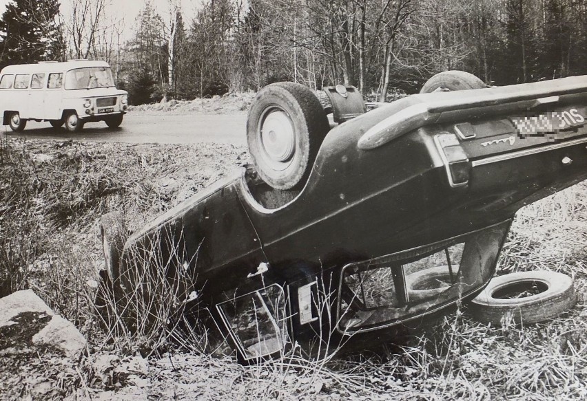 Wypadki drogowe na Podlasiu z lat 80'. Archiwalne zdjęcia...