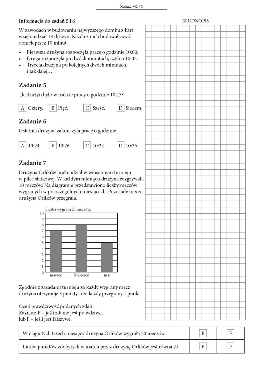 Sprawdzian piątoklasisty DUMa 2014 [ARKUSZ PDF, TEST,...