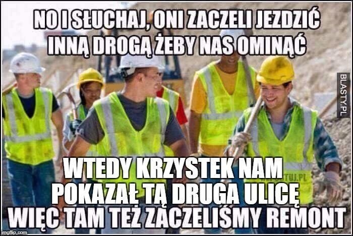 Memy i dowcipy o remontach i korkach w Szczecinie