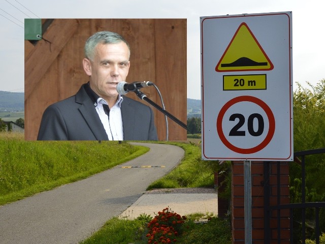Radny powiatowy Zygmunt Fryczek wniósł, by zdemontować progi zwalniające na ul. Szkolnej