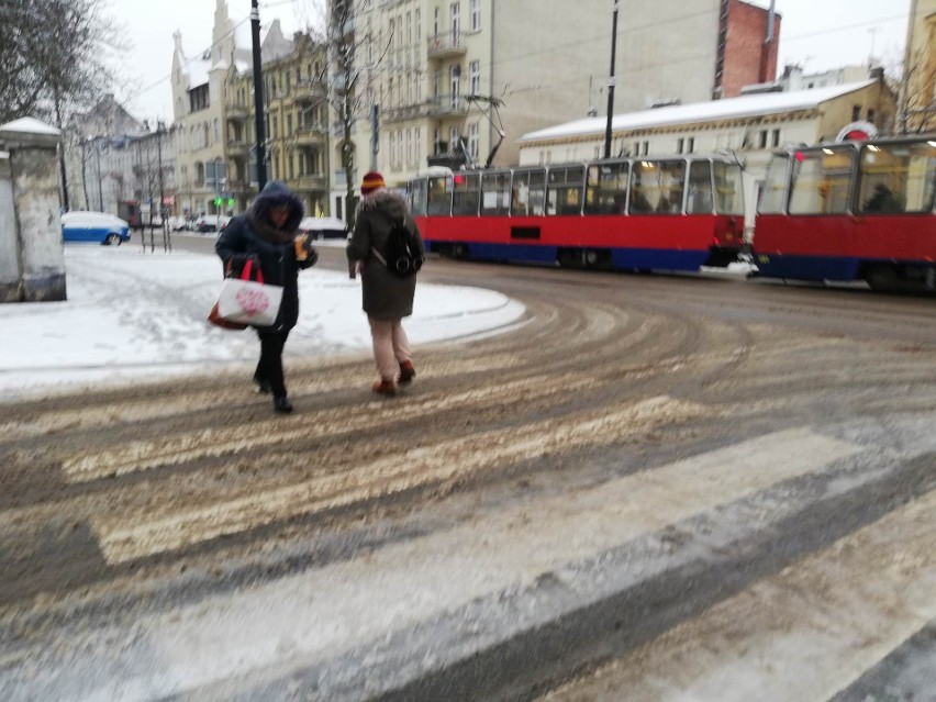 Ulice w Bydgoszczy - około godziny 7 rano