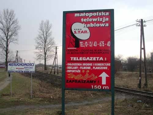 Po małopolskiej telewizji kablowej S. TAR. w Krośnie pozostały nie tylko wspomnienia, ale również stare plansze reklamowe.