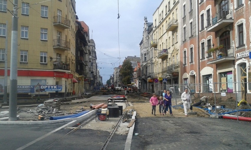Remont ulicy Kościuszki w Katowicach