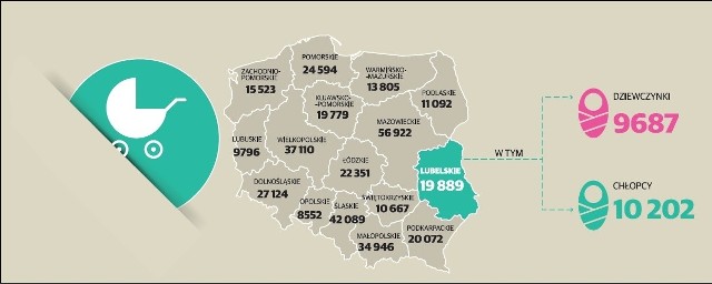 -1,44 wyniósł przyrost naturalny w województwie lubelskim w 2013 r. Regionowi ubyło 3111 mieszkańców